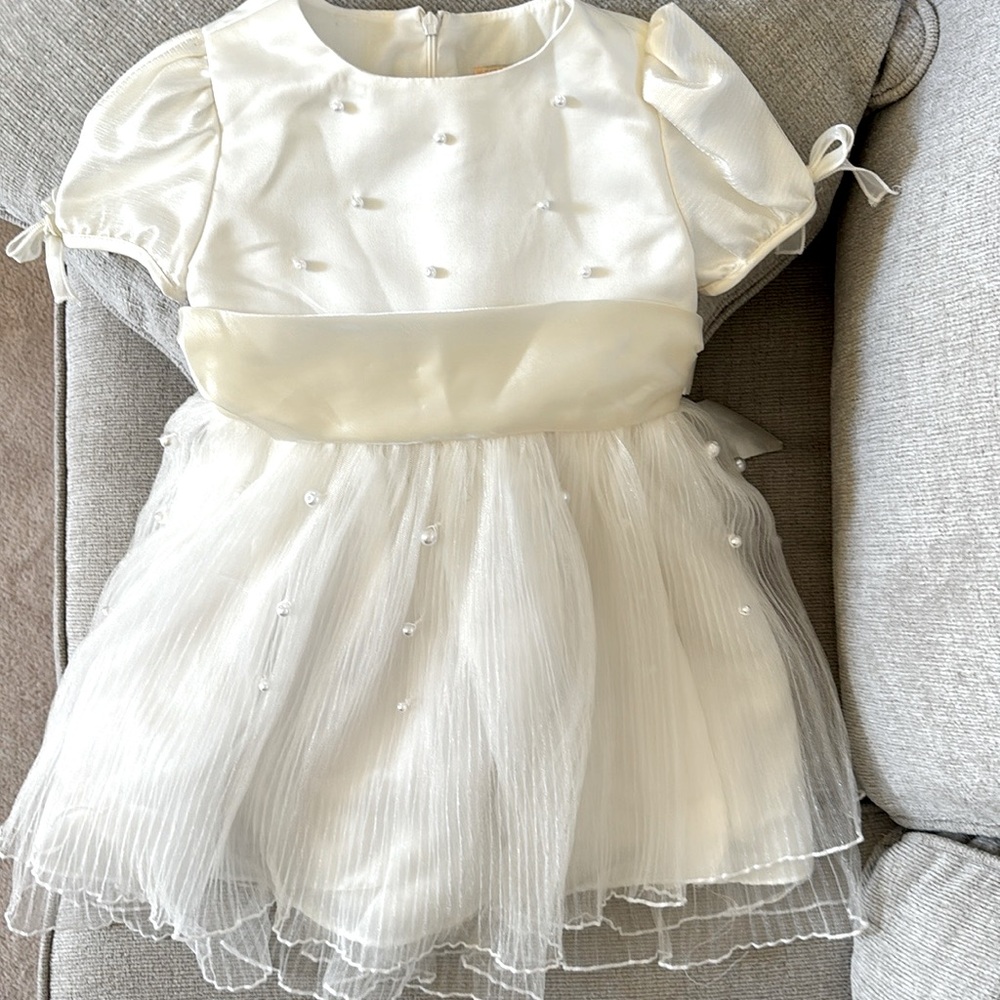 Beautiful Toddler White Dress